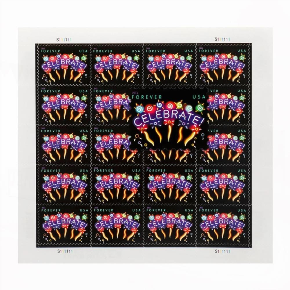 2011 US Wedding CELEBRATE Forever Stamps