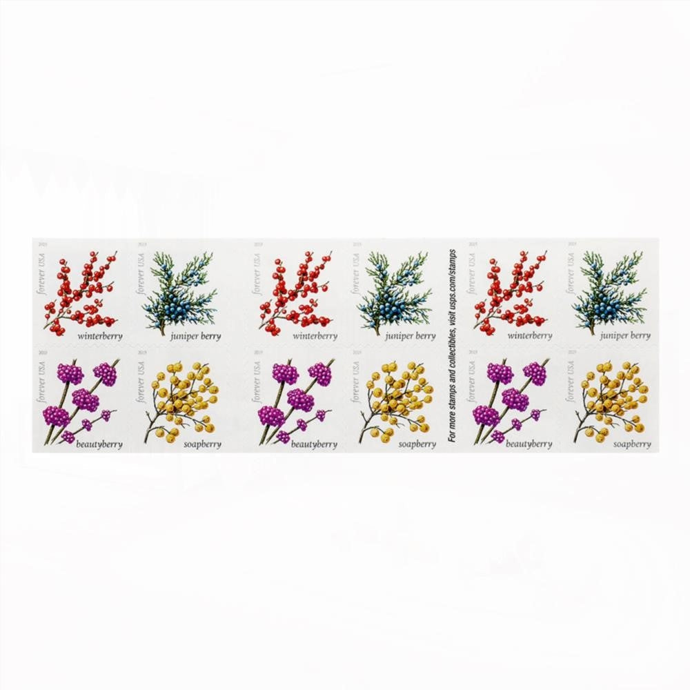 2019 US Winter Berries Forever Stamps