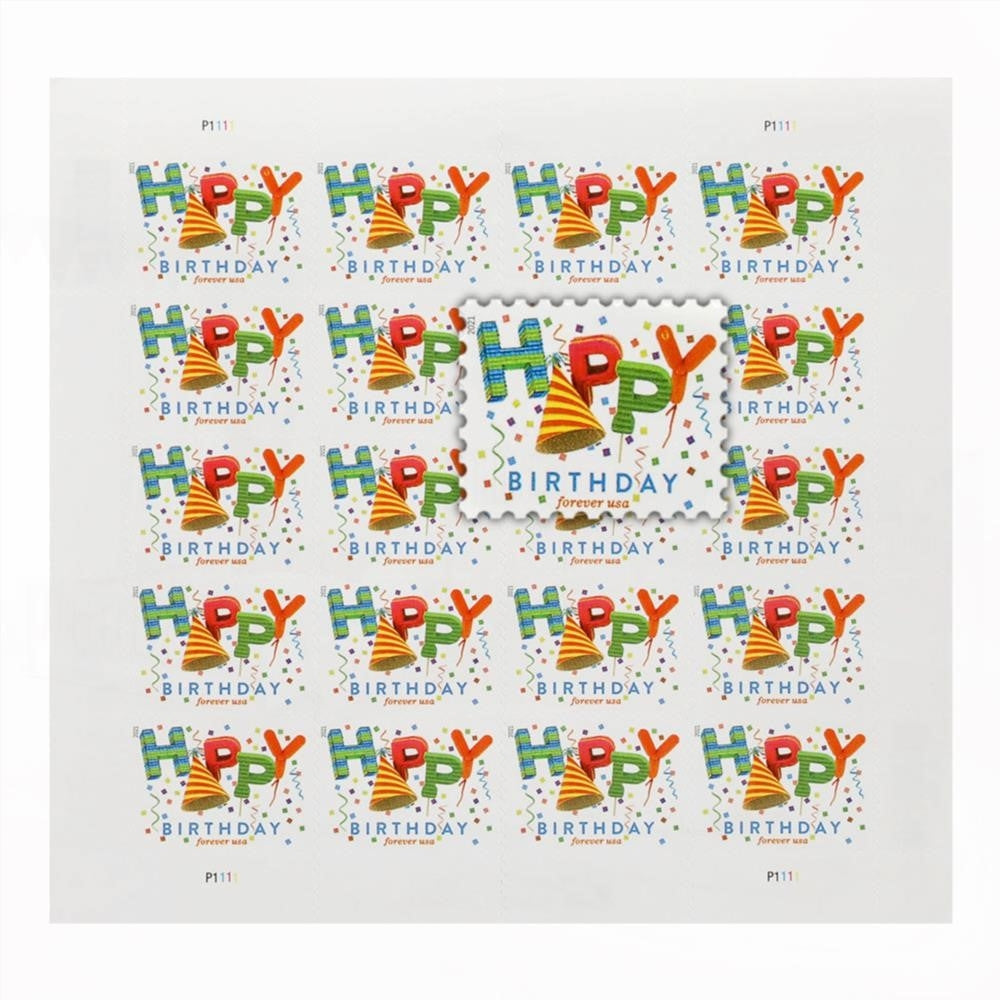US 2021 Happy Birthday Stamps Forever