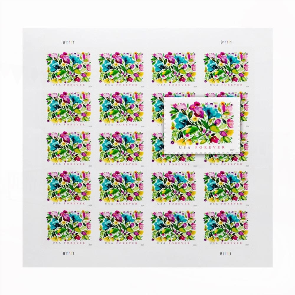 2024 Celebration Blooms Forever First Class Postage Stamps