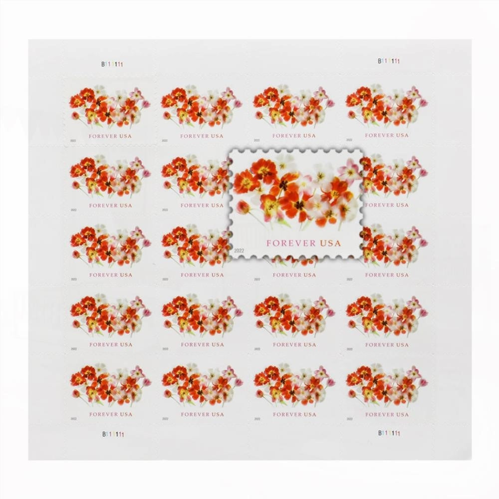 2022 US Forever First-Class Postage Tulips Stamps