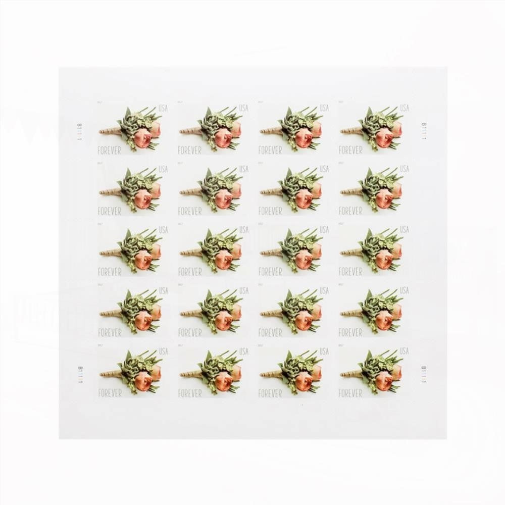 2017 First-Class Forever Stamp - Wedding Series: Celebration Boutonniere