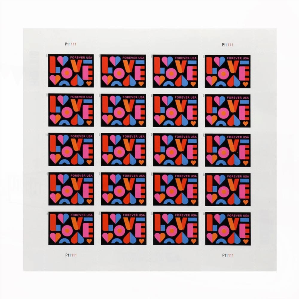 US 2021 Love Forever Stamps Wedding