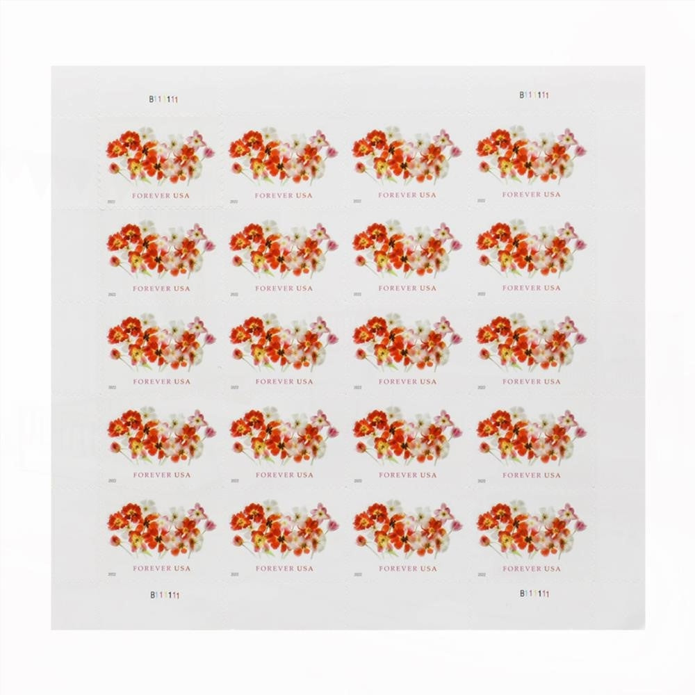 2022 US Forever First-Class Postage Tulips Stamps