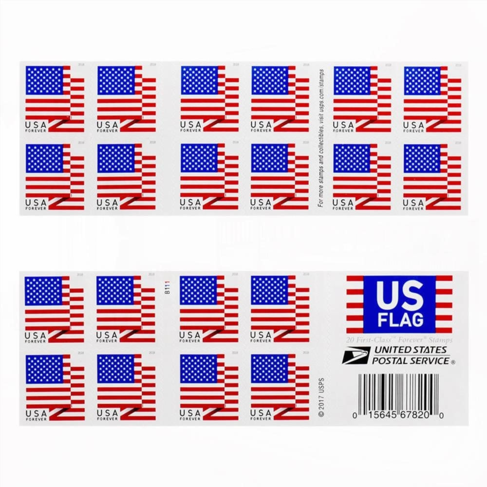 Booklet 2018 US Flag Forever First-Class Postage Stamps