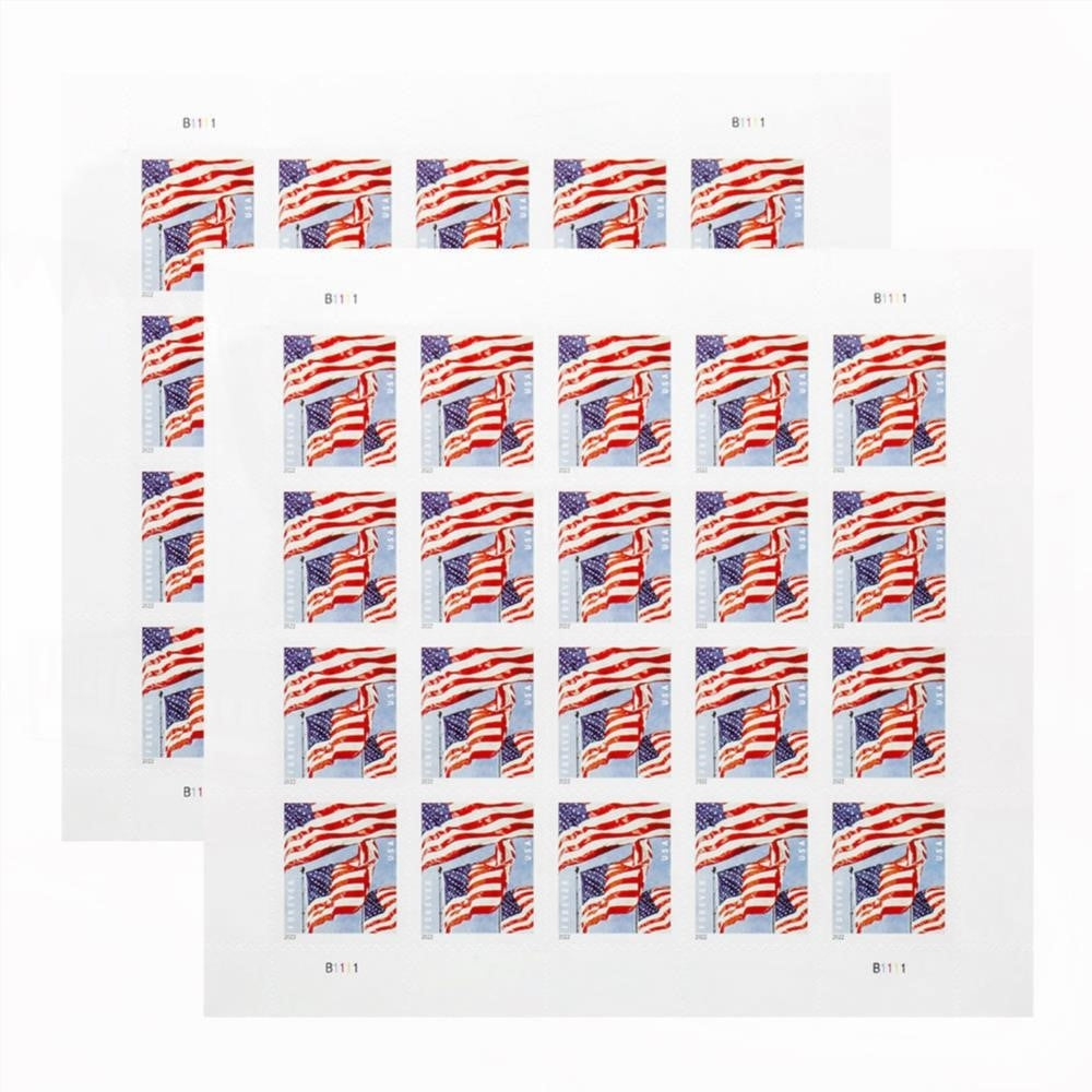Panes U.S. Flags 2022 Forever Stamps