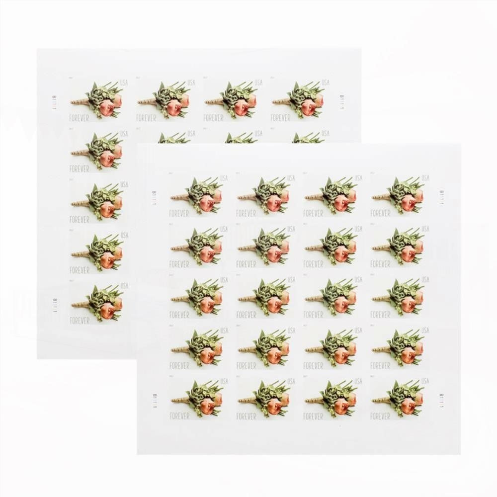 2017 First-Class Forever Stamp - Wedding Series: Celebration Boutonniere
