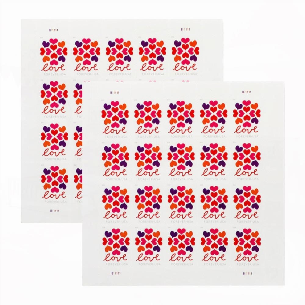 2019 US Heart Blossom Forever First-Class Postage Stamps Wedding