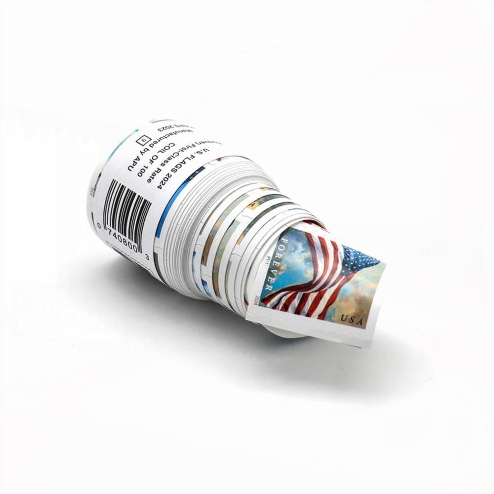 2024 U.S. Flags Forever Stamps Coil of 100